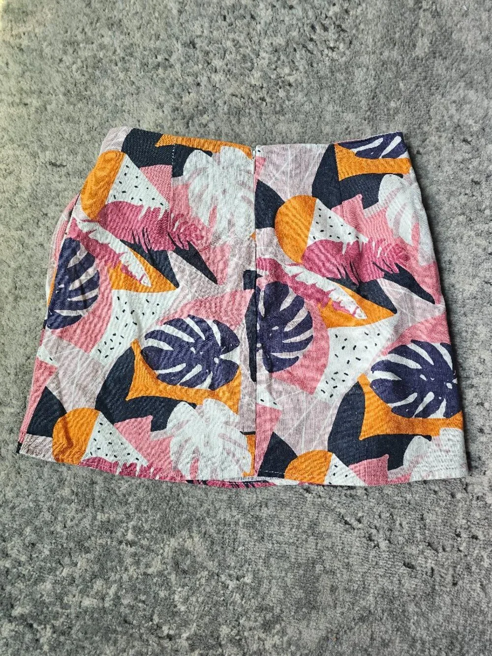 Sadie & Sage Tropical Linen Blend Skirt S